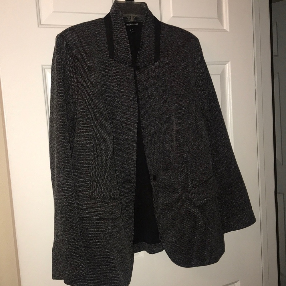 Grey blazer coat from Lane Bryant